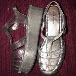 Platform Jelly Sandals